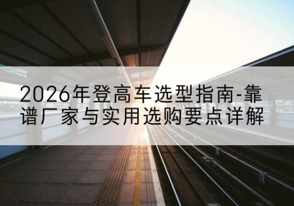 拜泉登高车厂家推荐-2026年登高车选型指南-靠谱厂家与实用选购要点详解